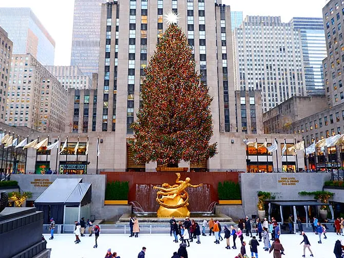 Gaa paa skoeyter i New York - Rockefeller Rink