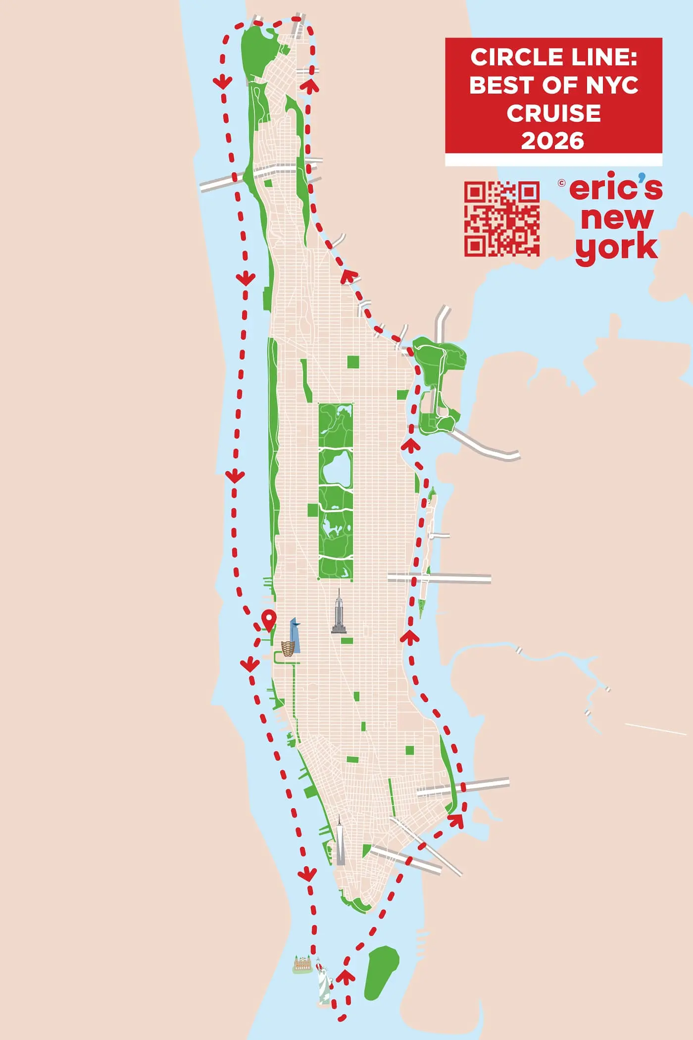 Circle Line Best of NYC Cruise - Rute
