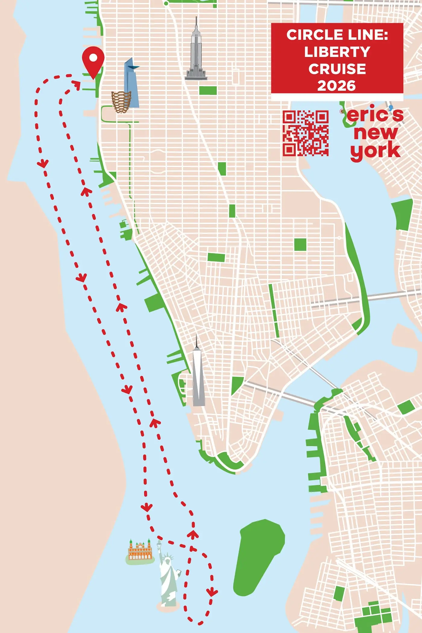 Circle Line Liberty Cruise - Rute