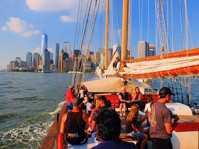 Frihetsgudinnen seiltur i New York