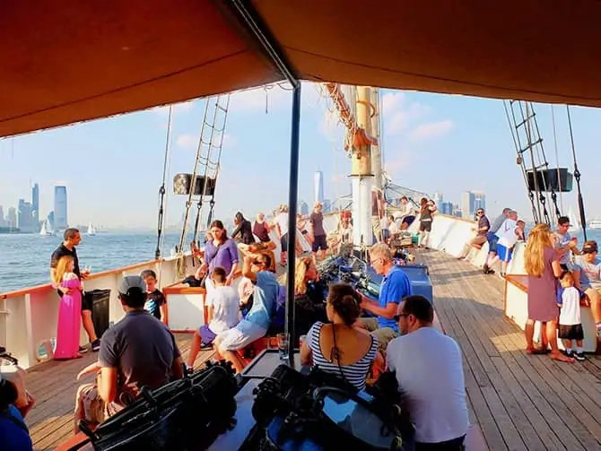 Klassisk Schooner seilbåt i New York