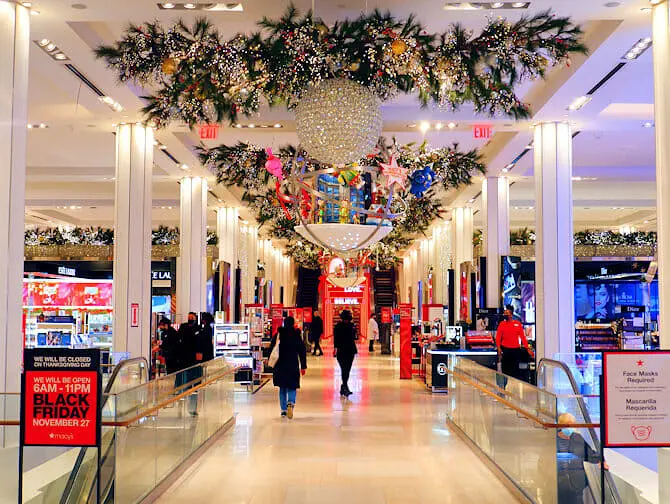 Macys i NYC - Juledekorasjoner