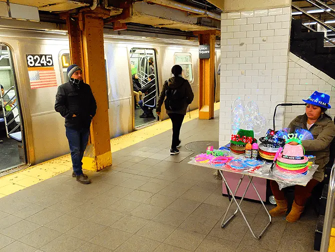 Subway i New York - Subway-plattform