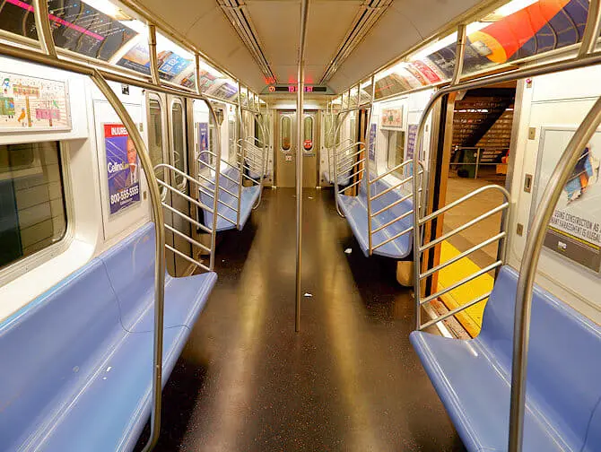 Subway i New York - Innvendig