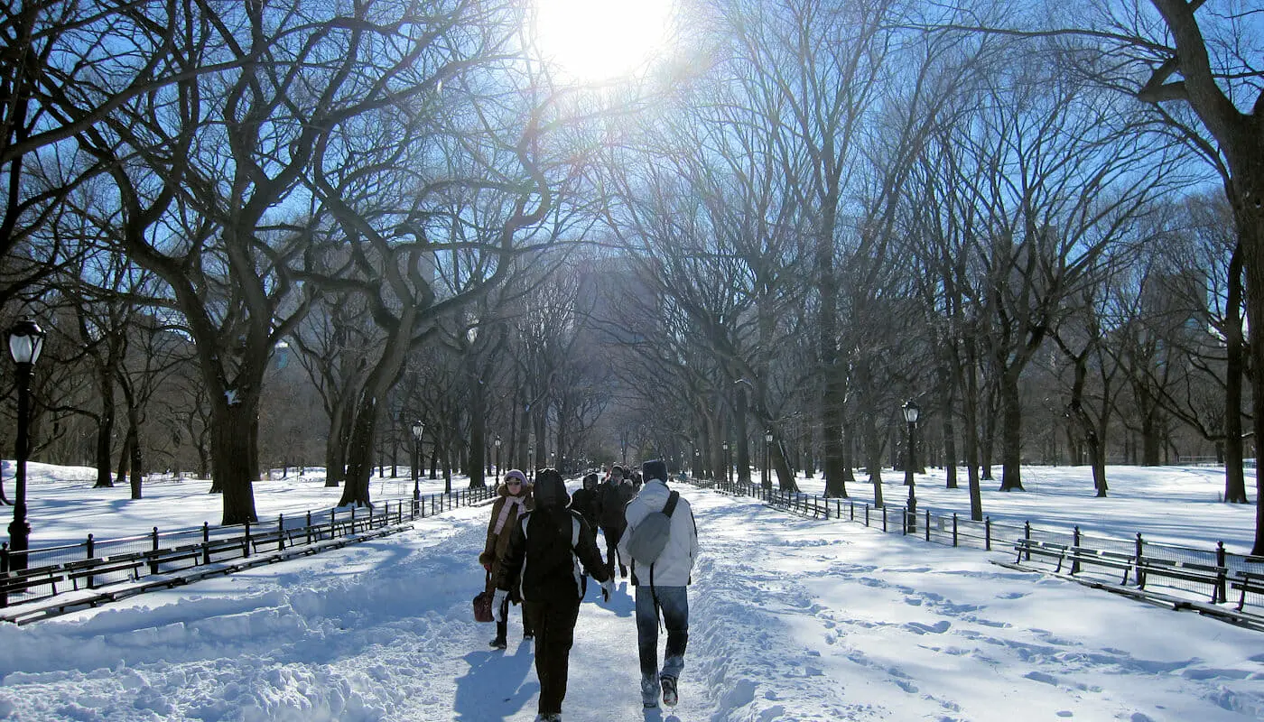 Vaeret i New York - Vinter