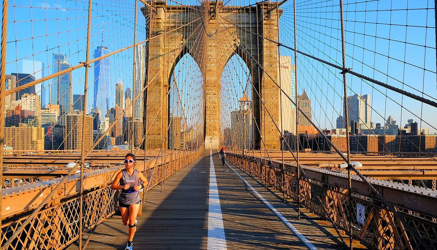 Brooklyn Bridge i New York - Løpetur