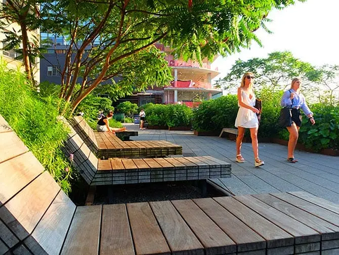 High Line Park i New York - Lenestoler