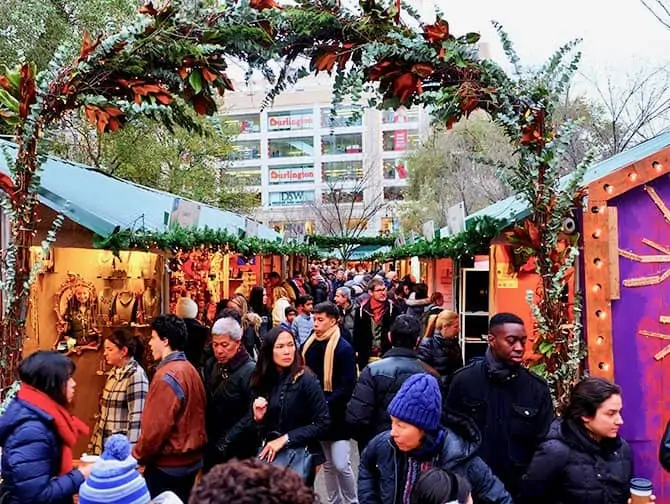 Markeder i New York - Union Square Christmas Market