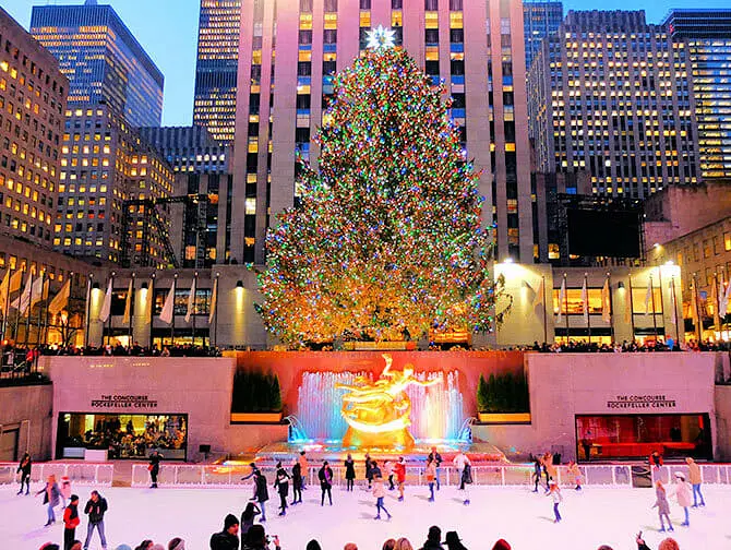 Rockefeller Center i New York - Skøytebane