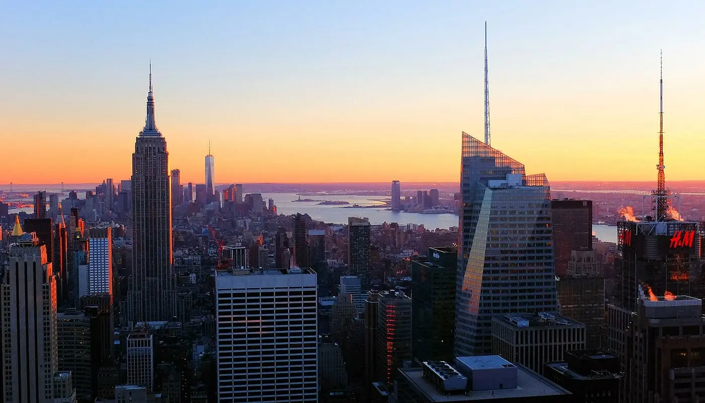Top of the Rock Tickets - Utsikt over solnedgangen