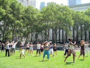 Gratis dans i Bryant Park