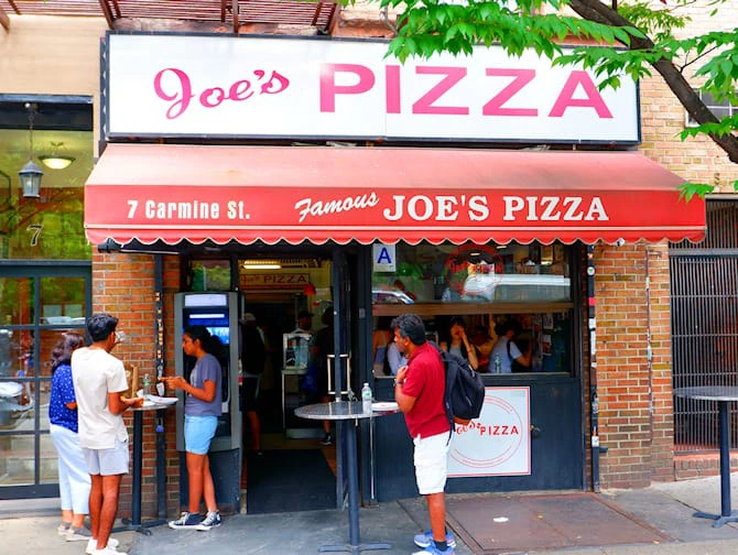Beste Pizza i New York - Joe's Pizza