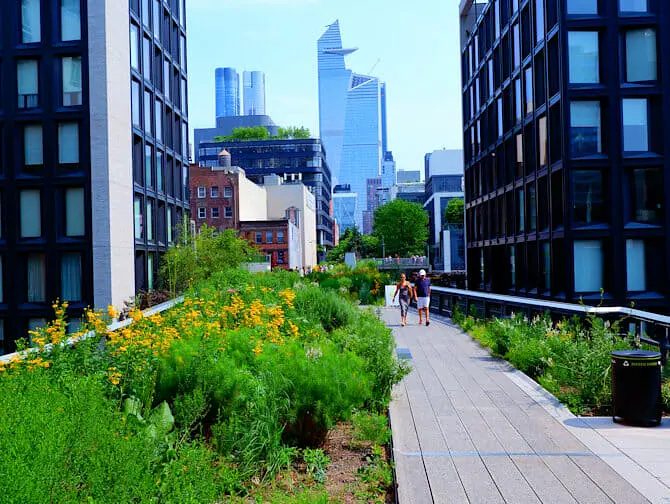Parks i New York - Sommer i High Line Park
