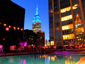 Romantiske restauranter og barer i New York