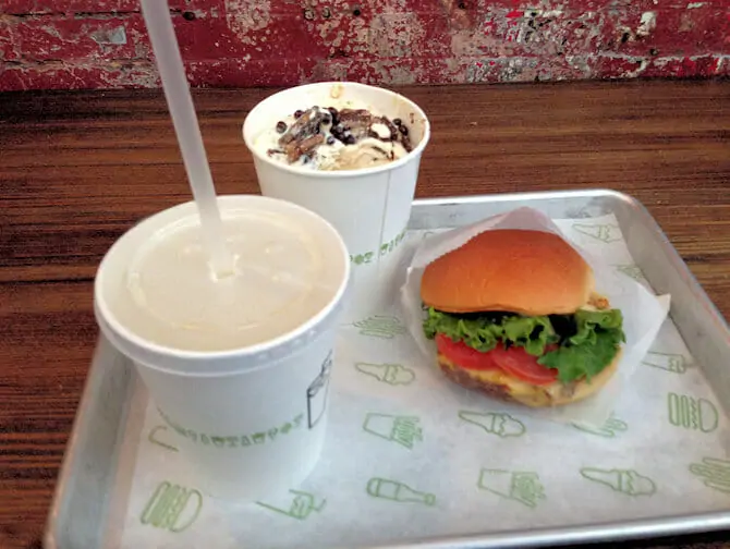 Beste hamburgere i New York - Burgeren på Shake Shack