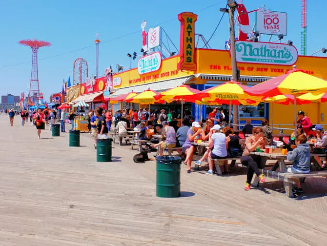 Memorial Day i New York - Promenaden på Coney Island