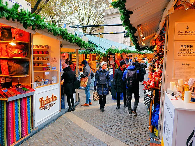 Markeder i New York - Julemarked i Bryant Park