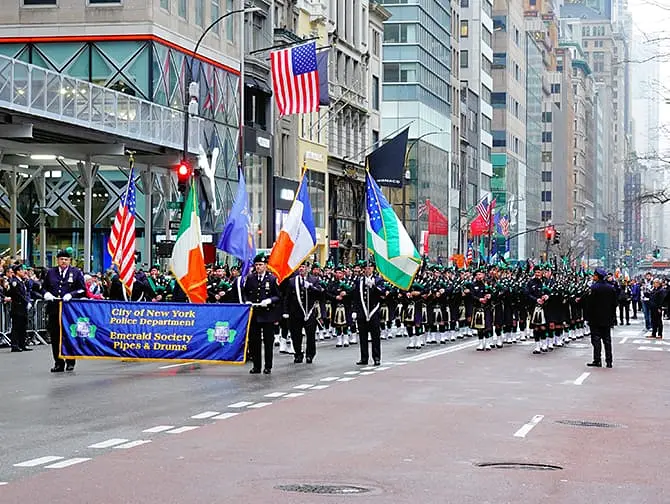 St Patricks Day i New York - Parade