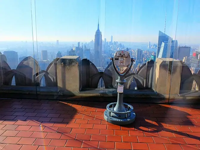 Første nyttårsdag i New York - Soloppgang sett fra Top of the Rock