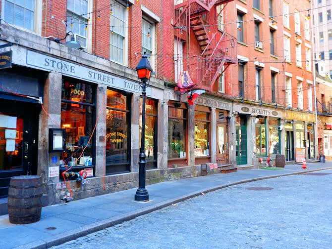 Ting å gjøre i Lower Manhattan og Financial District - Stone Street