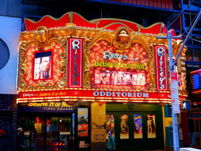 Ripleys Believe It or Not i New York - Utsiden