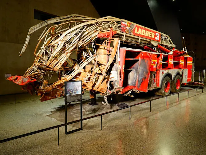 9-11 Museum i New York - Brannbil