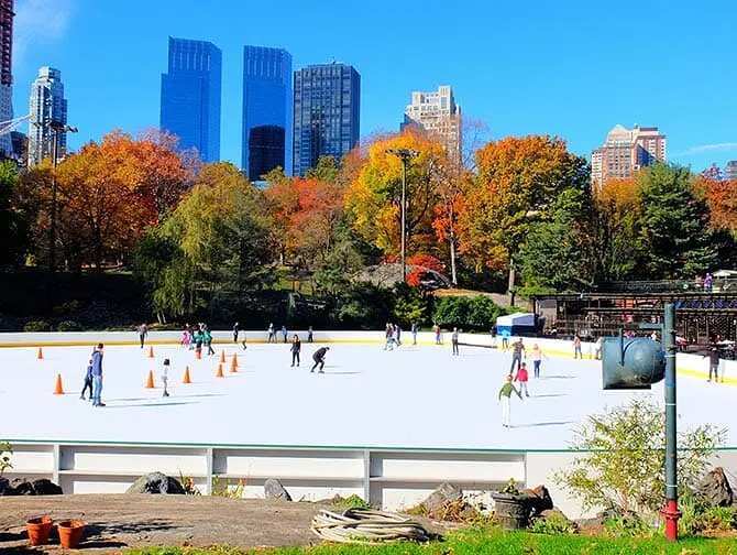 Guidet tur til steder for filminnspilling i Central Park - Wollman Rink