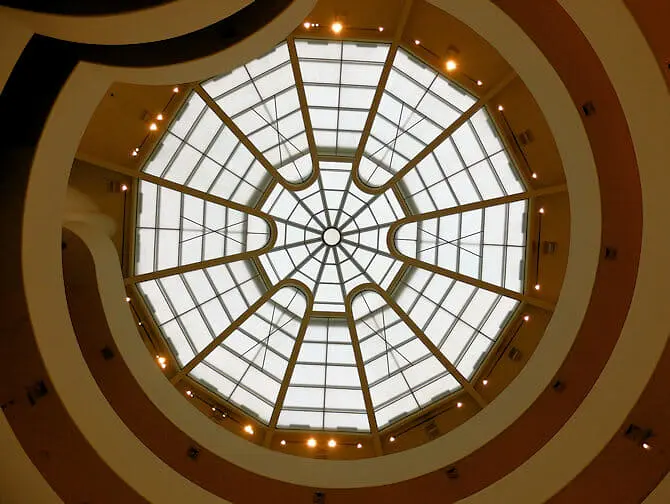 Guggenheim Museum i New York - Innsiden