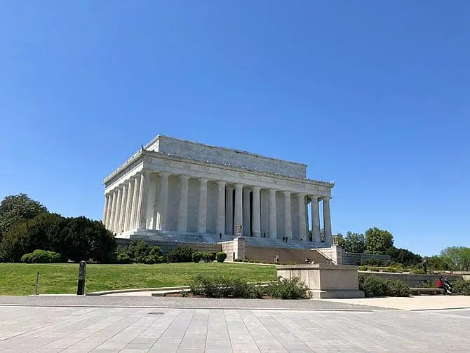 New York til Washington D.C busstur - Lincoln Memorial
