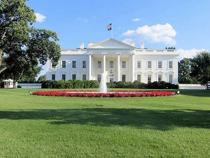 New York til Washington D.C busstur - Det hvite hus