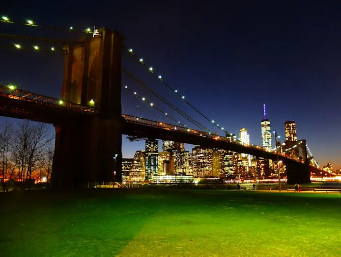 Brooklyn Bridge Park i New York - Brooklyn Bridge