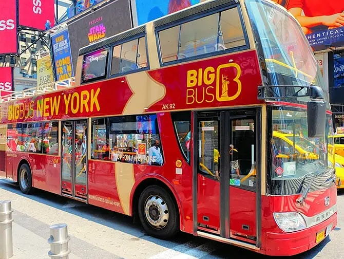 Hop-On Hop-Off buss i New York - Big Bus
