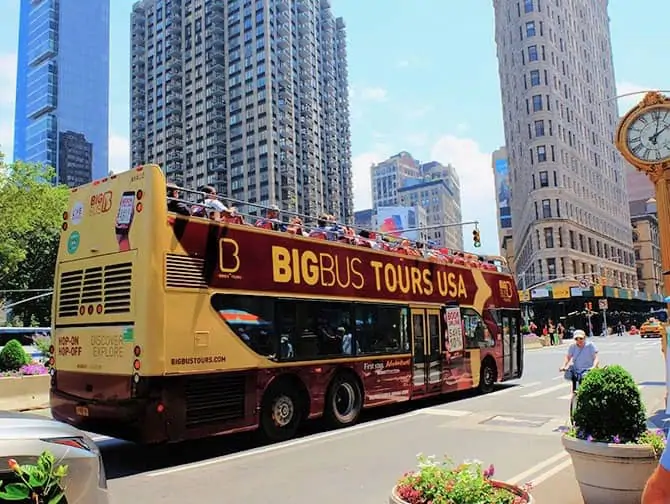 Hop-on-hop-off-buss i New York