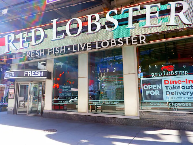 Spise ute med barn i New York - Red Lobster