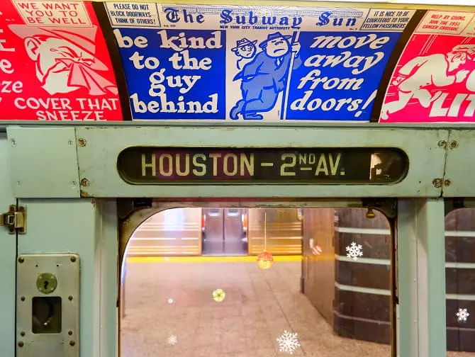 Gammeldagse tunnelbanevogner i New York - Special Train