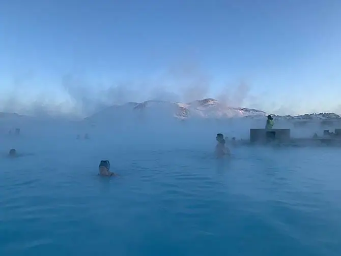 Stop-over på Island på vei til New York - Blue Lagoon