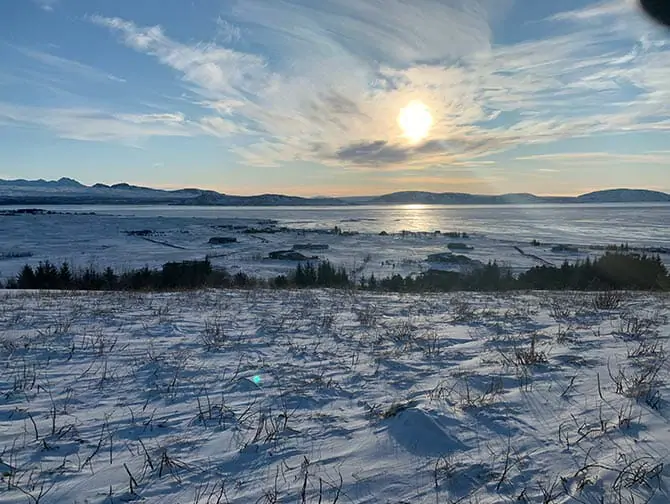 Stop-over på Island på vei til New York