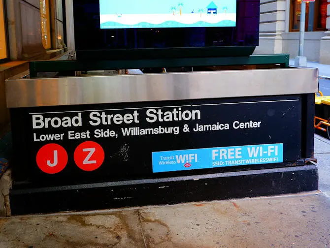 Wi-Fi i New York - Wi-Fi ved 5th Avenue Station