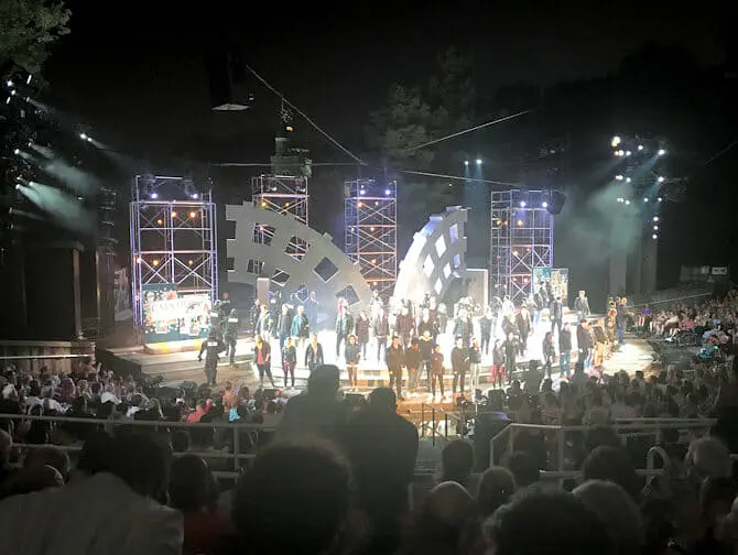 Shakespeare in the Park i New York - Slutten av forestillingen