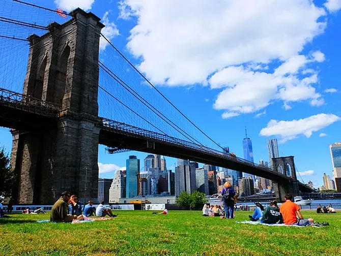 De beste utsiktene i New York - Brooklyn Bridge Park