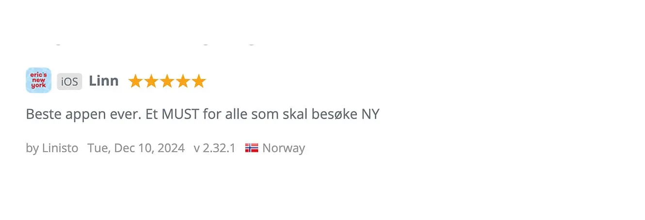 App review - NO 1