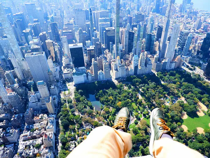 Helikoptertur uten dører i New York