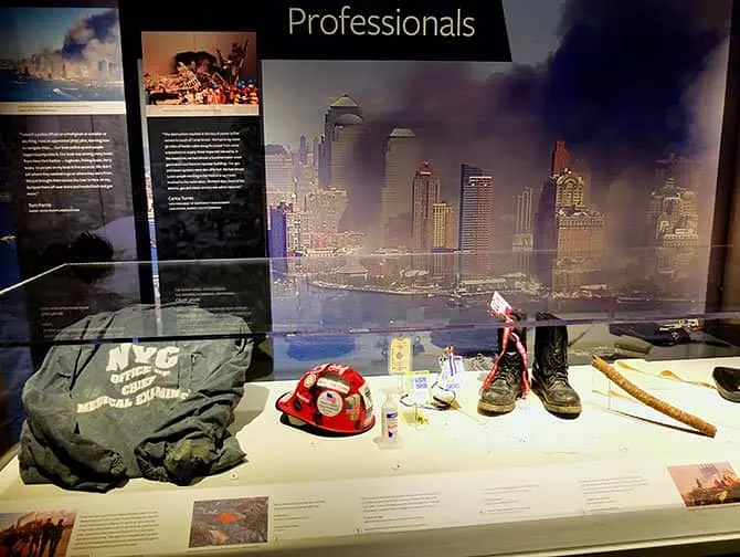 911 Tribute Museum i New York - Gjenstander
