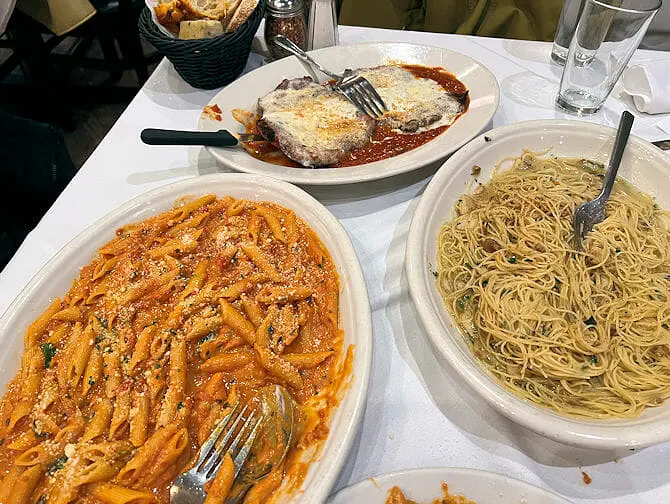 Carmine's familierestaurant i New York - Penne alla Vodka