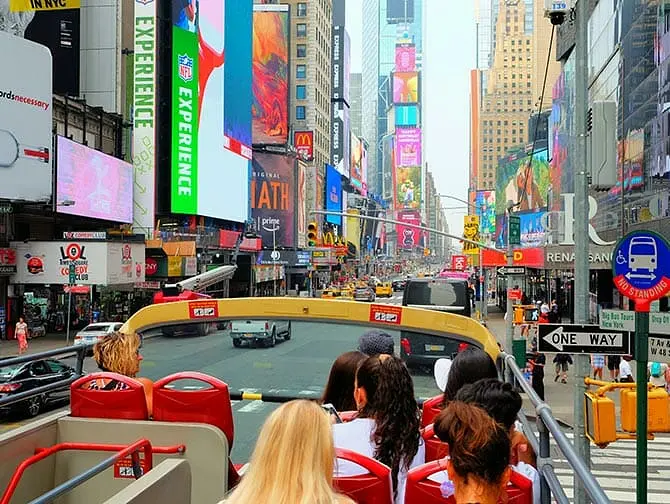 Forskjellen mellom New York Sightseeing Day Pass og New York Pass - Hop-on-Hop-off-buss