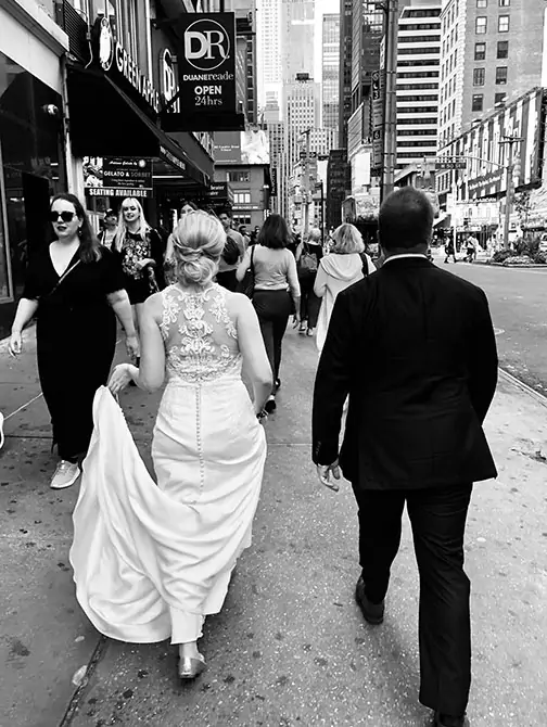 Bryllupsfotograf i New York - Gatebilde