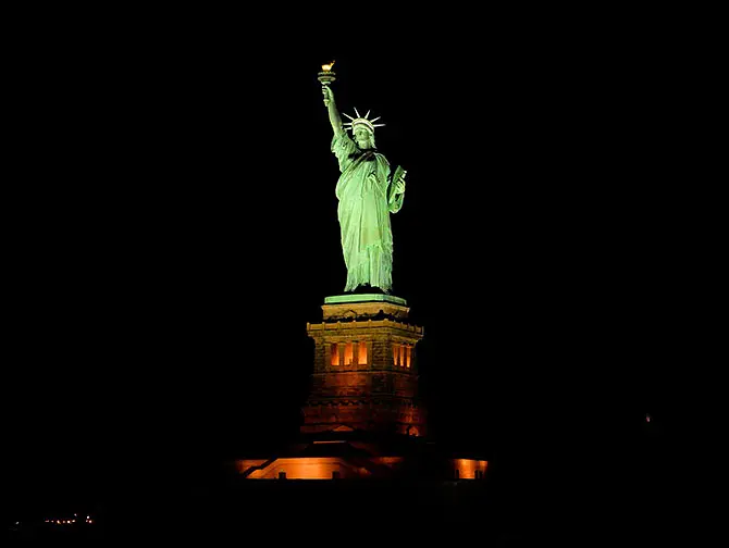 Cruise med julestemning i New York - Frihetsgudinnen