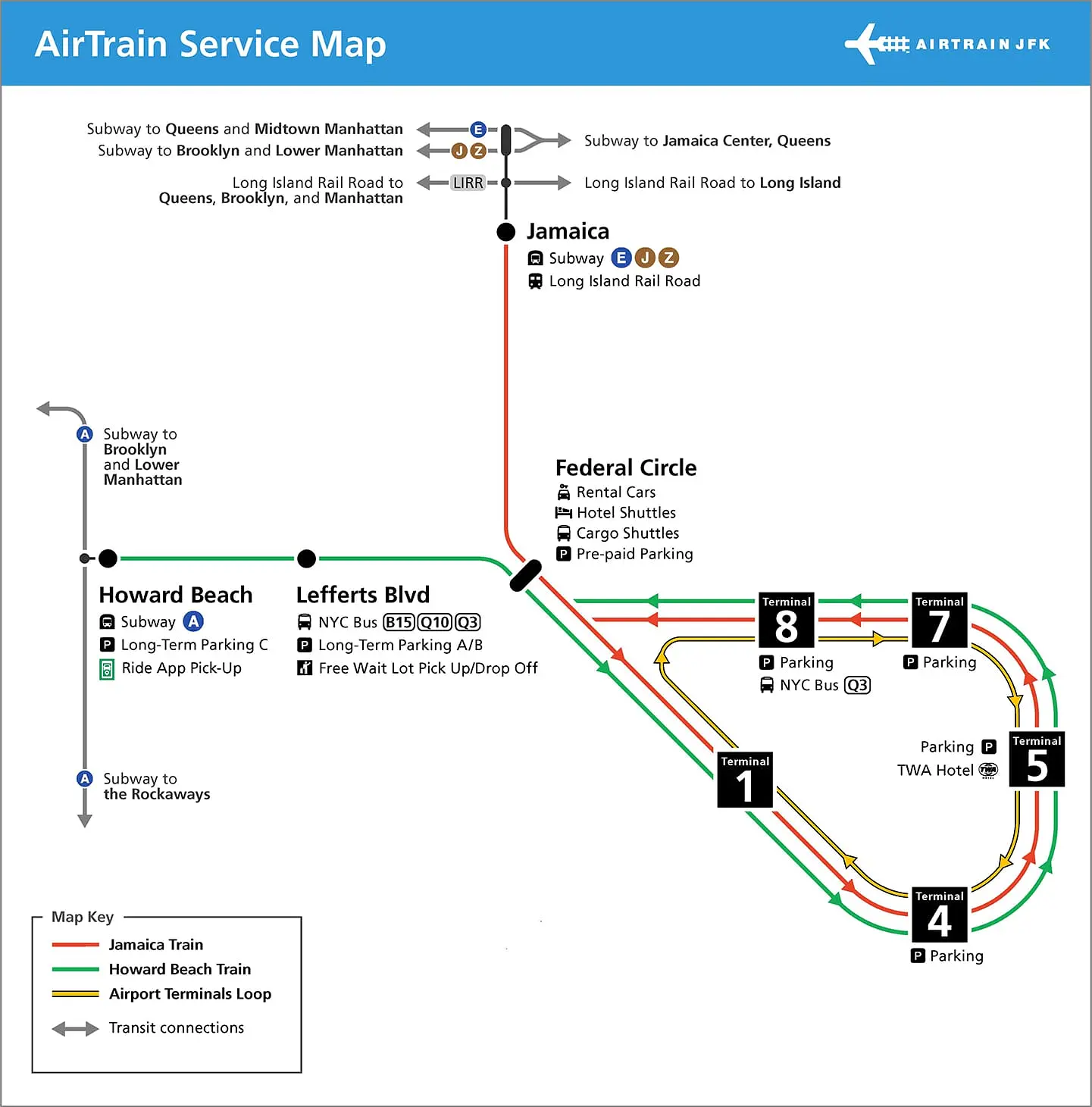 JFK AirTrain AirTrain kart