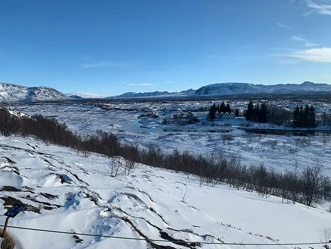 Stop-over på Island på vei til New York Thingvellir