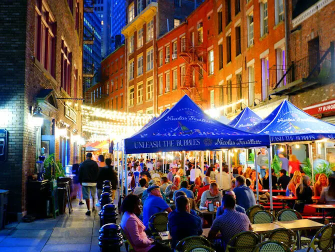 Stone Street restauranter i New York